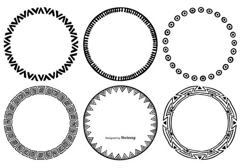Sketchy Round Frames 118527 Vector Art At Vecteezy
