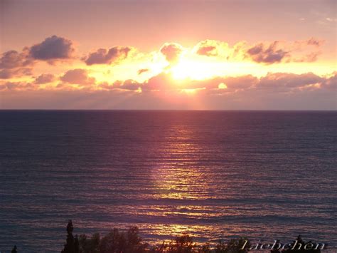 Download Mobile Wallpaper Sun Sea Sunset Sky Landscape Free 10265