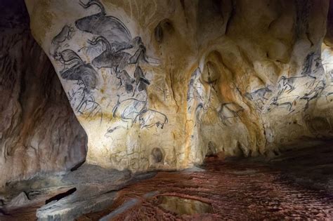 Decorated Cave Of Pont Darc Known As Grotte Chauvet Pont Darc