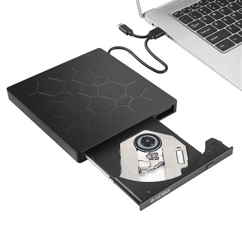 Buy Zacro External Dvd Cd Drive With Usb 30 And Type C Interface Slim