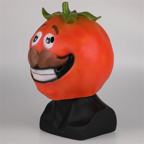 Game Fortniter Tomato Head Mask Tomato Town Halloween Cosplay Costume