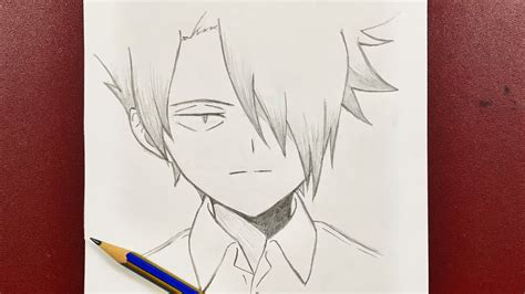 Anime Drawing How To Draw Ray From The Promised Neverland Step By