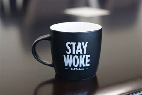 Stay Woke Matte Black Coffee Mug • The B Werd