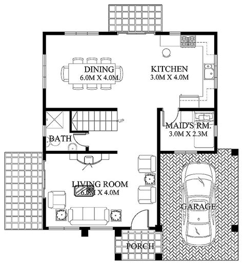 When looking at modern floor plans, you'll notice the uninterrupted flow from room to room as every plan is designed with form and functionality in mind. Modern House Design 2012005 | Pinoy ePlans