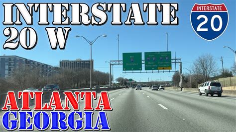 I 20 West Atlanta Georgia 4k Highway Drive Youtube