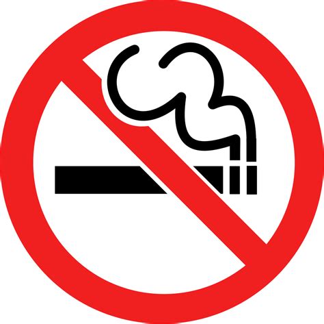 No Smoking Png Warning Images No Cigarette Smoking Clipart Free