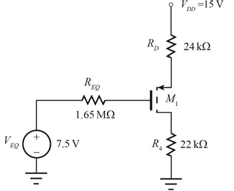 Solved Draw The Dc Equivalent Circuit And Find The Q Point For The