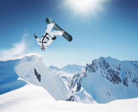 Sports Snowboarding Jump Snowboarding Board Snowboard
