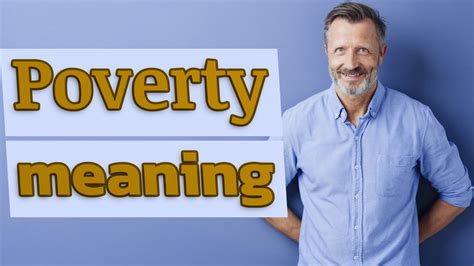 Poverty Meaning Of Poverty Youtube