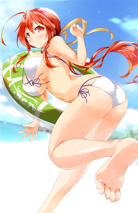 Rule 34 Ahoge Another Kung Fu Girl Beach Big Breasts Bikini Bikini