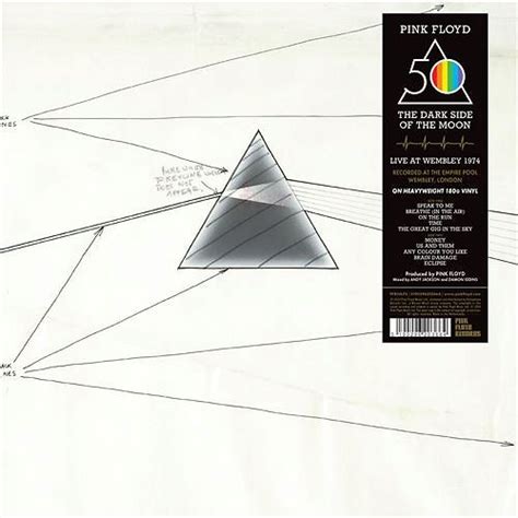 Dark Side Of The Moon Live At Wembley 1974 Pink Floyd Lp Music
