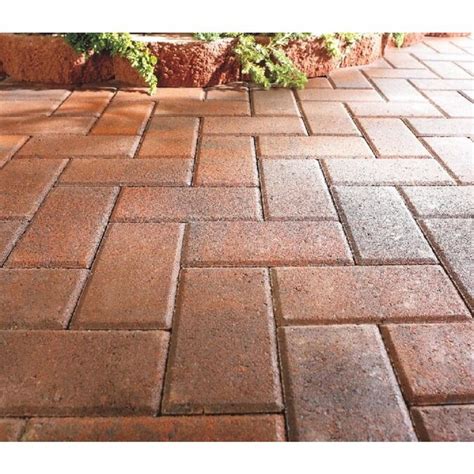 Holland Redcharcoal Concrete Paver Common 8 In X 4 In Actual 775
