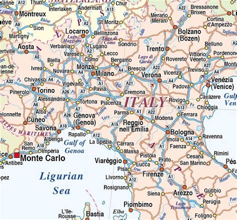 Europe Country Maps Travel Maps Northern Italy Map Country Maps