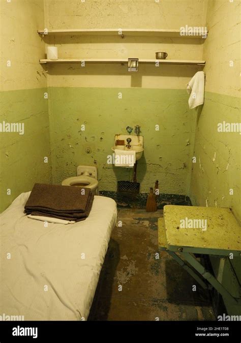 Alcatraz Prison Cell San Francisco Usa Stock Photo Alamy