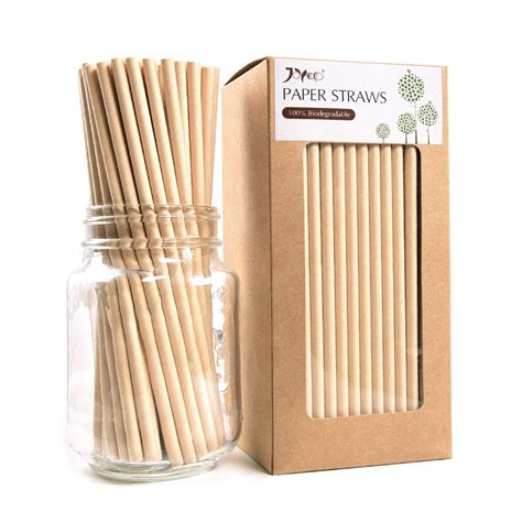 Paper Straws Biodegradable Drinking Straw Plasticless 100 Plant Based