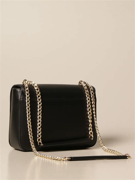 Love Moschino Crossbody Bag In Synthetic Leather Black Love