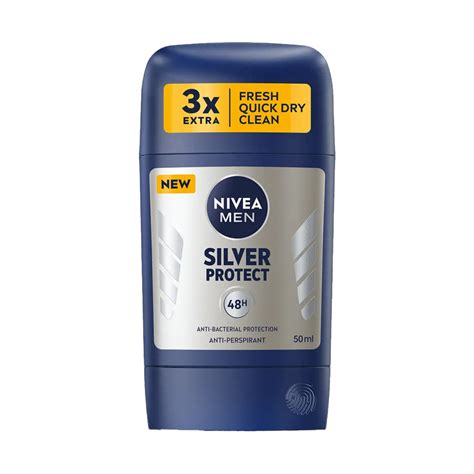 Deodorant Stick Men Silver Protect 50 Ml Nivea Farmacia Tei Online
