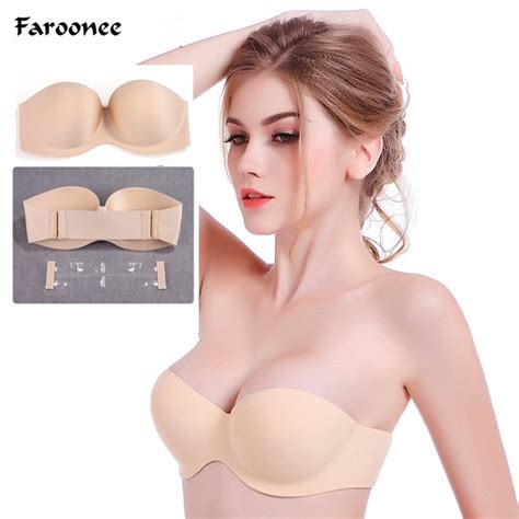 12 Cup Sexy Gather Push Up Invisible Bras Bralette Strapless Bra