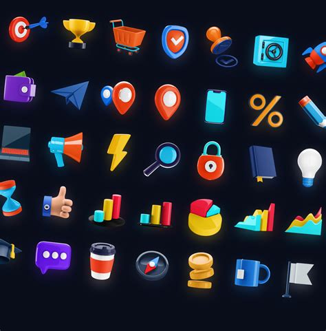 Business 3d Icons Free On Behance