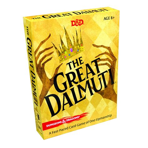 The deck is dealt out to all players and the object is to get rid of your cards as fast as possible. The Great Dalmuti: Dungeons & Dragons Edition Card Game | The Gamesmen