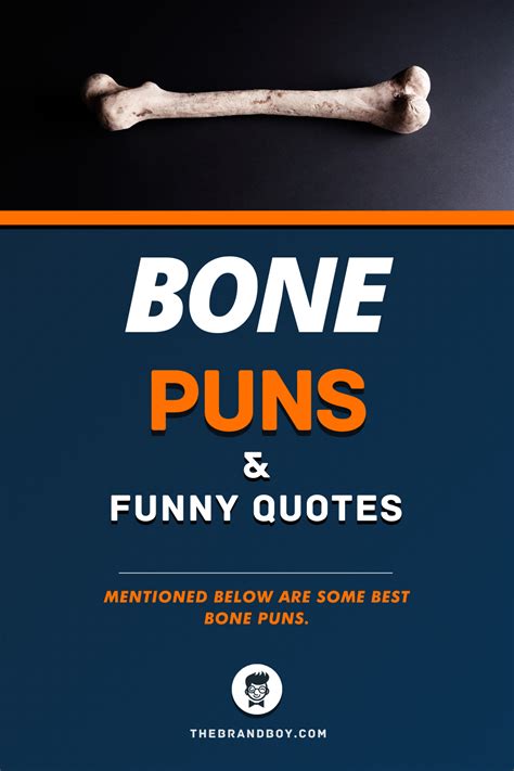 125 Best Bone Puns Thebrandboycom Funny Puns Funny Quotes Puns