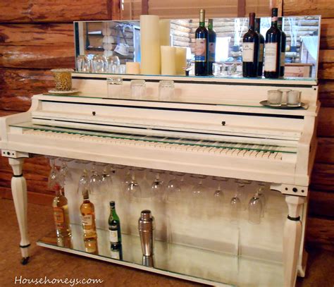 Pianoliquor Stand Shabby Chic Style White Upright Piano Piano Bar