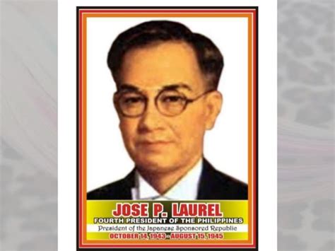 President Jose P Laurel