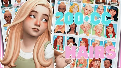Over 200 Children Cc Hairs You Need The Sims 4 Maxis Match Links