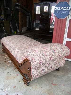 Antique fainting couch with solid carved mahogany frame and. Antique Late 1800's Victorian Fainting Couch | #134955759