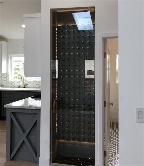Wine nooks 10 creative ideas for storing wine. closet wine cellar conversion with glass door in 2019 ...