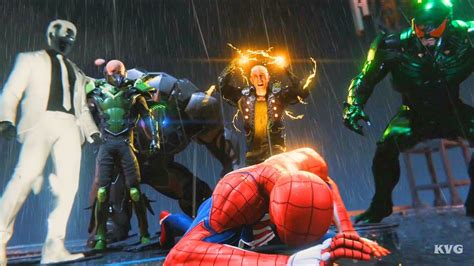 Marvels Spider Man 2018 Sinister Six Boss Fight Gameplay Ps4