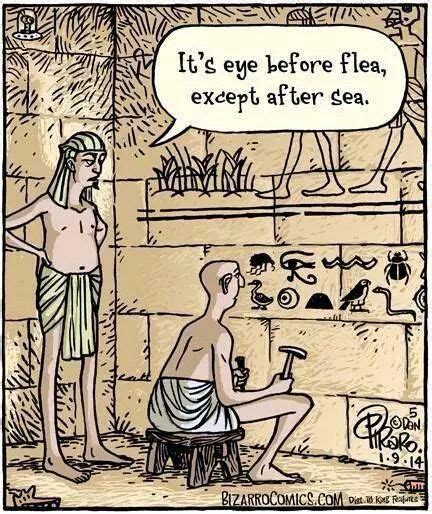 I Before E Except After C Lol Grammar Jokes Bizarro Comic