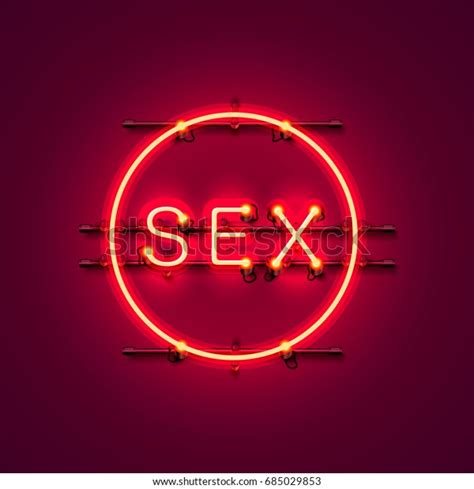 Neon Banner Sex Text On Red Stock Vector Royalty Free 685029853 Shutterstock