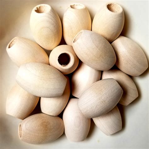 Oval Wooden Beads Alexa Organics Llc Natural Baby Products