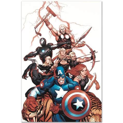 Ultimate New Ultimates 5 Limited Edition Giclee On Canvas By Frank Cho And Marvel Comics Numbere