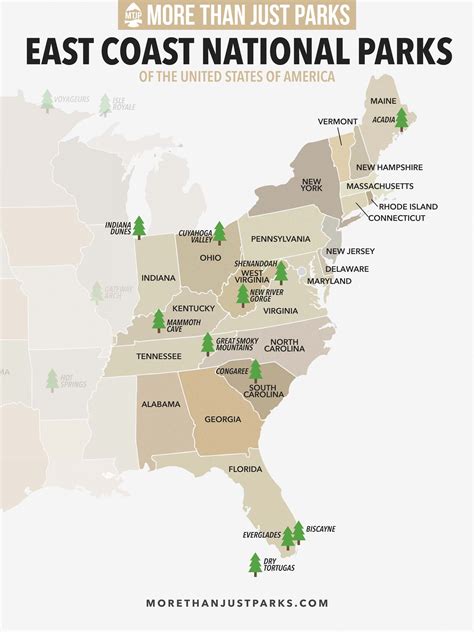 10 Best East Coast National Parks Ranked By Experts Map