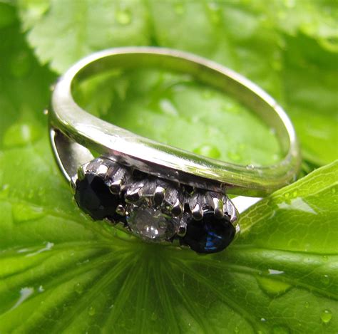 Get the yes with a james allen® ring! DEADSY GOING Out of BIZ Natural Blue Sapphire Diamond | Etsy | Diamond sapphire engagement ring ...