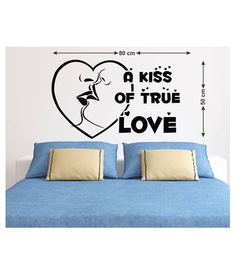 Wallzone A Kiss Of True Love Sticker 70 X 75 Cms Buy Wallzone A Kiss Of True Love Sticker