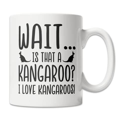 I Love Kangaroos Mug Kangaroo Lover Mug Cute Kangaroo T Etsy