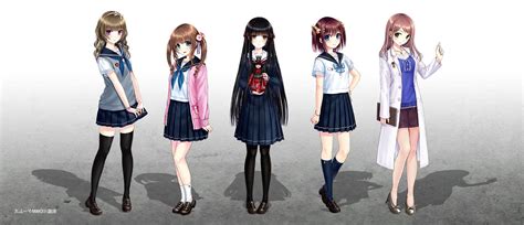 Original Characters Anime Anime Girls School Uniform Wallpapers Hd