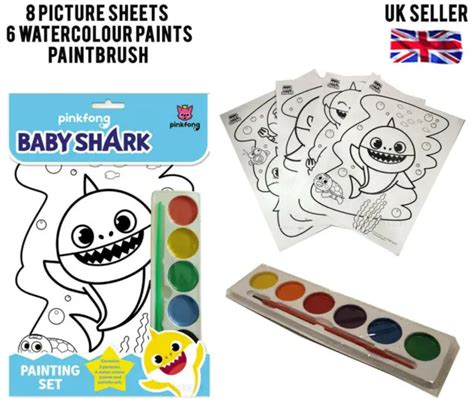 Pinkfong Baby Shark Painting Set Sticker Activity Book Make A Scene