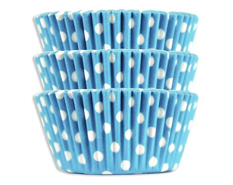 Light Blue Polka Dot Baking Cups 50 Paper Cupcake Liners Etsy