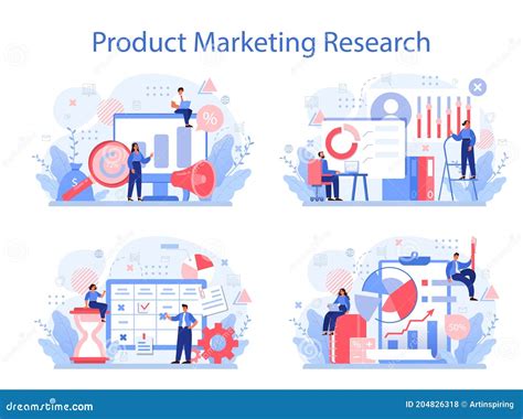 Market Research Concept Set Business Research For New Product Stock