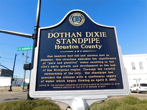 Dothan Dixie Standpipe Historic Marker Dothan Alabama Jimmy