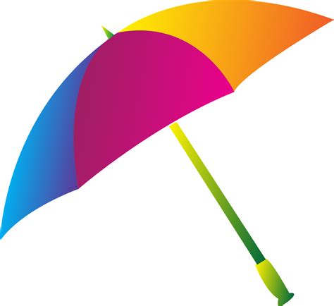 Umbrella Color Rain Colorful Png Picpng
