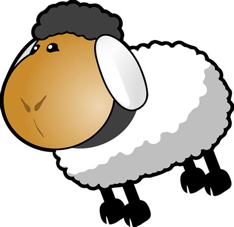 Image vectorielle gratuite: Moutons, Dessin Animé, Gris, Blanc - Image gratuite sur Pixabay - 306450