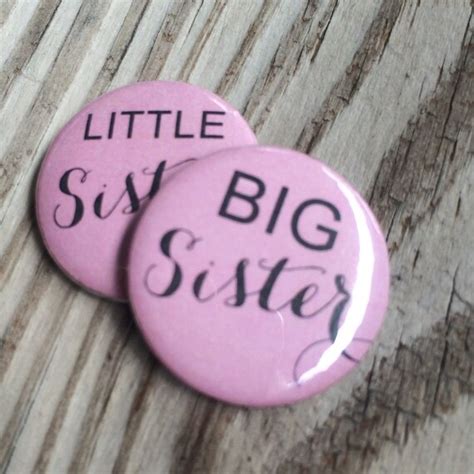 Big Sister Little Sister Sorority Pins Sorority Buttons