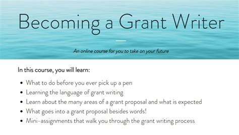 Becoming A Grant Writer The Non Profit Coach
