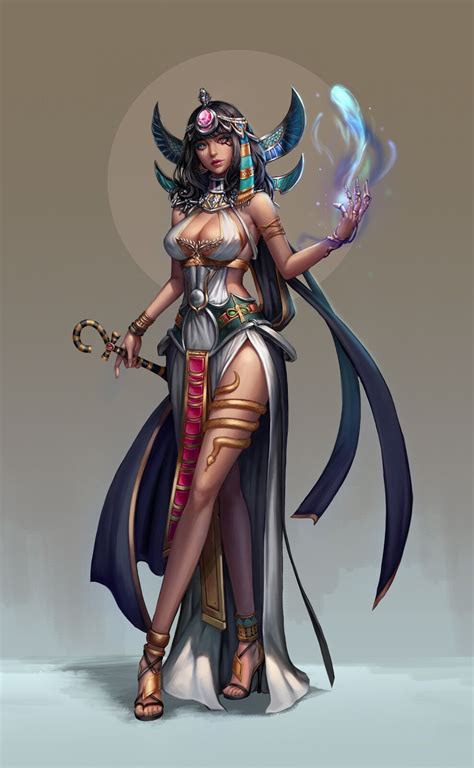 Artstation Nefertiti Sorceress Ruwaki Joyeonwon In 2022 Fantasy