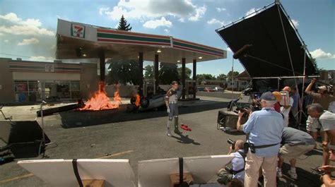 Filming The Gas Station Scene